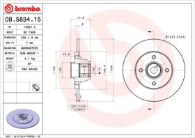 BREMBO 08583415 - DISCO DE FRENO