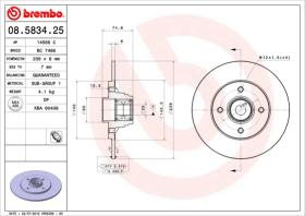 BREMBO 08583425 - DISCO DE FRENO