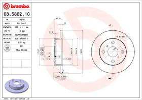 BREMBO 08586210 - DISCO DE FRENO