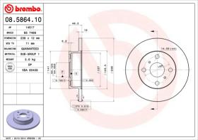 BREMBO 08586410 - DISCO FRENO