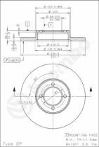 BREMBO 08586510 - DISCO DE FRENO