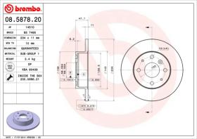 BREMBO 08587820 - DISCO FRENO