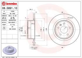 BREMBO 08589110 - DISCO DE FRENO