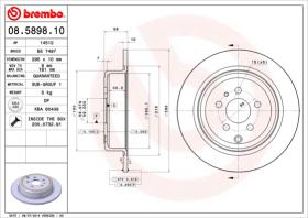 BREMBO 08589810 - DISCO DE FRENO