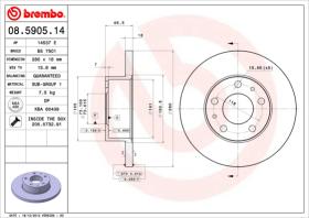 BREMBO 08590514 - DISCO DE FRENO