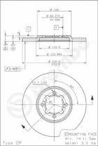 BREMBO 08674010 - DISCO DE FRENO