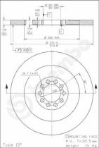 BREMBO 08675020 - DISCO UNIMOG(MERCEDES-BENZ)U 600/10