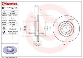 BREMBO 08678510 - DISCO DE FRENO