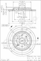 BREMBO 08683710 - DISCO FRENO