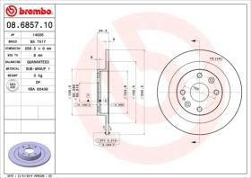 BREMBO 08685710 - DISCO DE FRENO