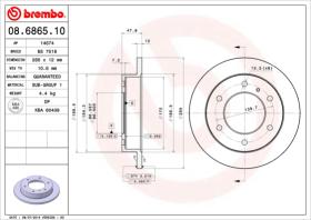 BREMBO 08686510 - DISCO DE FRENO