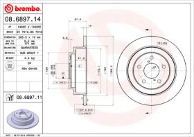 BREMBO 08689714 - DISCO DE FRENO