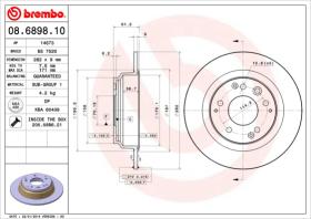 BREMBO 08689810 - DISCO DE FRENO