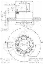 BREMBO 08692320 - DISCO DE FRENO