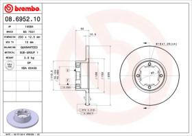 BREMBO 08695210 - DISCO FRENO