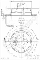 BREMBO 08696810 - DISCO DE FRENO