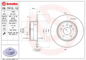 BREMBO 08701510 - DISCO DE FRENO