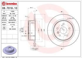 BREMBO 08701810 - DISCO DE FRENO