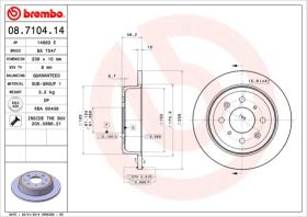 BREMBO 08710414 - DISCO DE FRENO