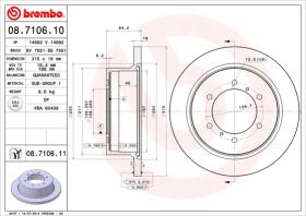 BREMBO 08710610 - DISCO DE FRENO