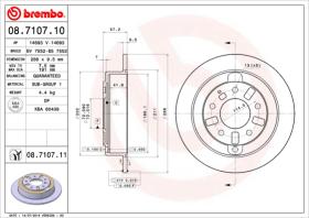 BREMBO 08710710 - DISCO DE FRENO