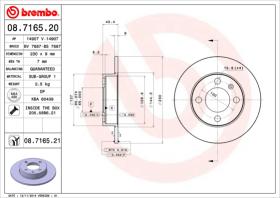 BREMBO 08716520 - DISCO DE FRENO