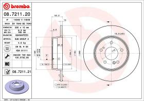 BREMBO 08721120 - DISCO DE FRENO