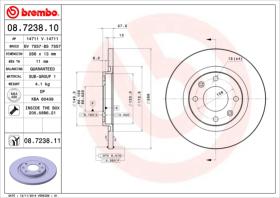 BREMBO 08723810 - DISCO DE FRENO