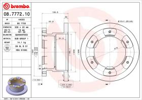 BREMBO 08777210 - DISCO IVECO DAILY II FLATBED/CHASSI