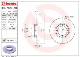 BREMBO 08782210 - DISCO DE FRENO