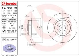 BREMBO 08786110 - DISCO DE FRENO