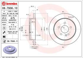 BREMBO 08793610 - DISCO DE FRENO