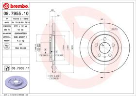 BREMBO 08795510 - DISCO DE FRENO