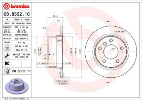 BREMBO 08830210 - DISCO DE FRENO