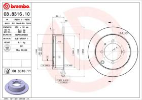 BREMBO 08831610 - DISCO DE FRENO