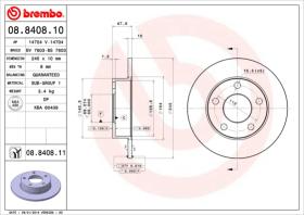 BREMBO 08840810 - DISCO DE FRENO