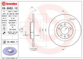 BREMBO 08868210 - DISCO DE FRENO