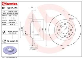 BREMBO 08868220 - DISCO DE FRENO