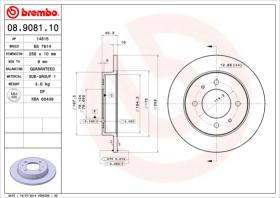 BREMBO 08908110 - DISCO DE FRENO