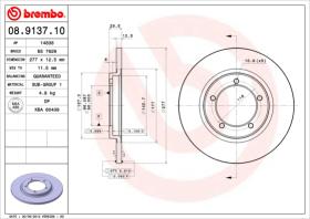 BREMBO 08913710 - DISCO DE FRENO