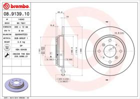 BREMBO 08913910 - DISCO DE FRENO