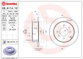 BREMBO 08A11410 - DISCO DE FRENO