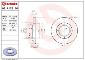 BREMBO 08A12210 - DISCO DE FRENO