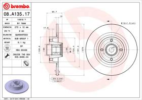 BREMBO 08A13517 - DISCO DE FRENO