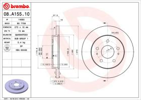 BREMBO 08A15510 - DISCO DE FRENO