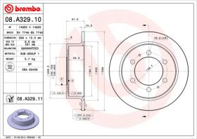 BREMBO 08A32911 - DISCO DE FRENO