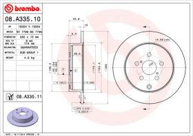 BREMBO 08A33510 - DISCO DE FRENO