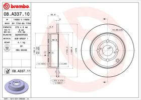 BREMBO 08A33710 - DISCO DE FRENO