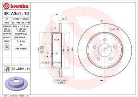 BREMBO 08A35110 - DISCO DE FRENO