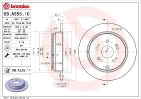 BREMBO 08A35510 - DISCO DE FRENO